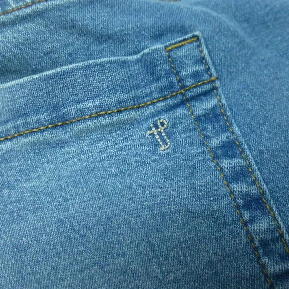 TPJ Jeans Mens 36x30 Slim (36x27) Stretch Light Wash Blue Comfortable Mid Rise